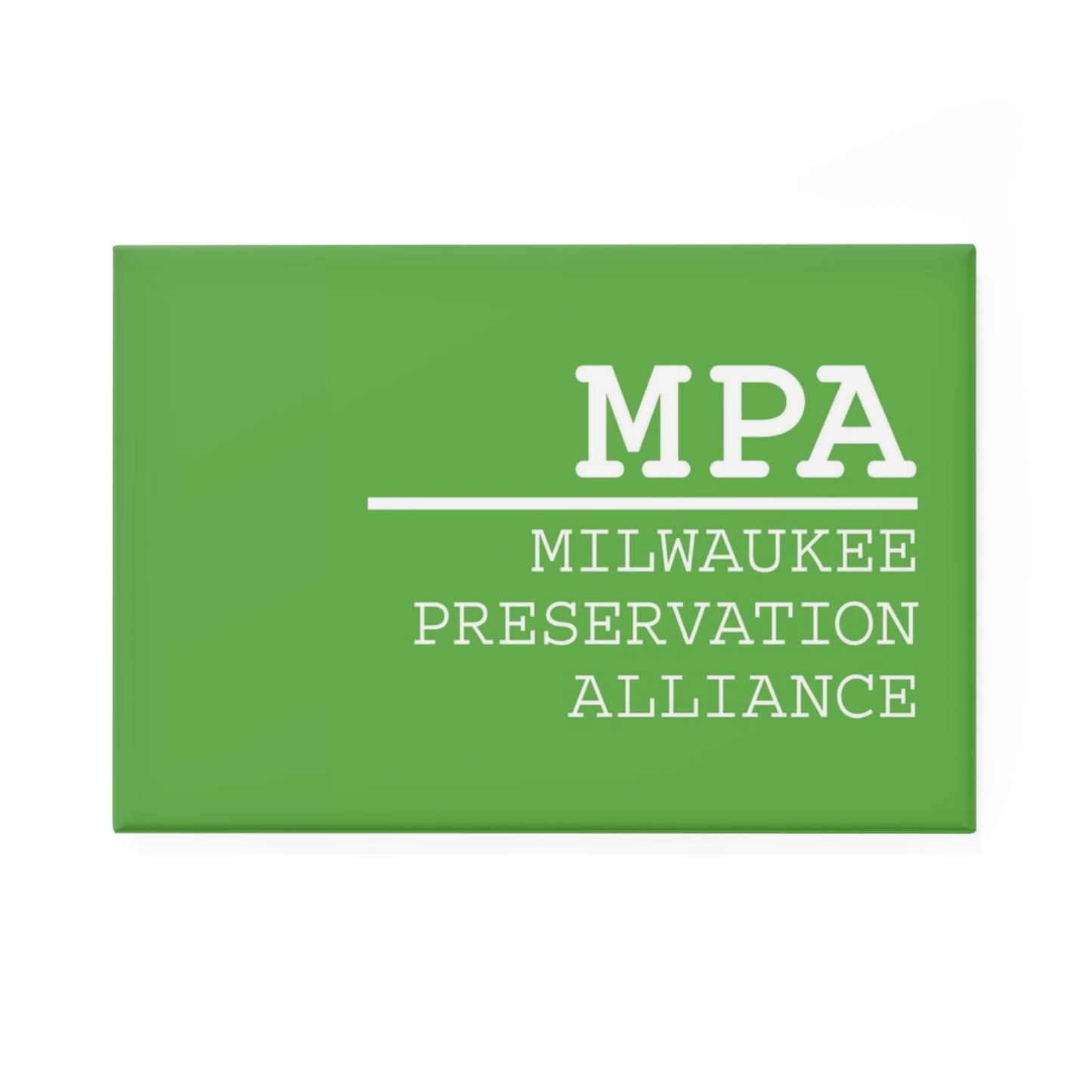 MPA Button Magnet, Rectangle