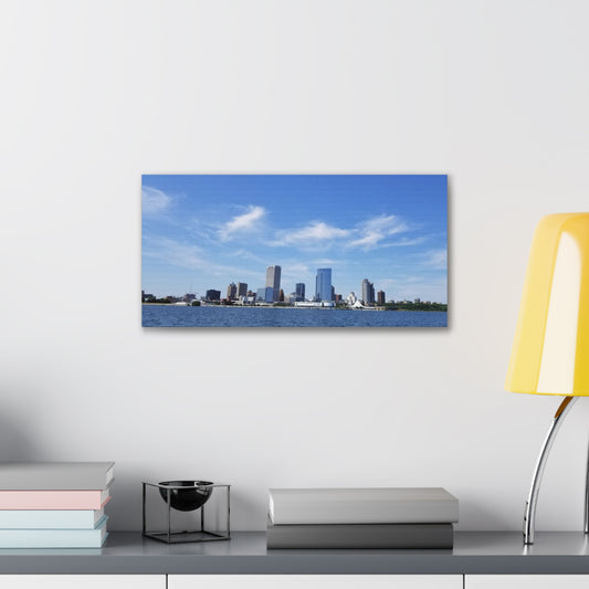 Milwaukee Skyline from Lake Canvas Gallery Wraps